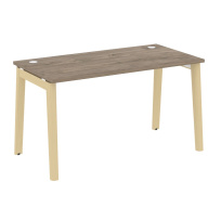 Onix Wood Стол офисный OW.SP-3.7 Дуб мали/Дуб светлый/Белый металл 1380×720×750 Onix Wood Стол офисный OW.SP-3.7 Дуб мали/Дуб светлый/Белый металл 1380×720×750