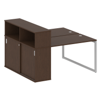 Metal System Quattro Р. ст. с шкафом-купе на О-образном м/к 40БО.РС-СШК-2.2 Т Акация/Антрацит металл 1610*1475*1098 Metal System Quattro Р. ст. с шкафом-купе на О-образном м/к 40БО.РС-СШК-2.2 Т Акация/Антрацит металл 1610*1475*1098
