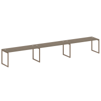 Metal System Quattro Р. ст. на 3 раб. места на О-образном м/к 40БО.СМ-3.5 Акация/Антрацит металл 5400*720*750 Metal System Quattro Р. ст. на 3 раб. места на О-образном м/к 40БО.СМ-3.5 Акация/Антрацит металл 5400*720*750
