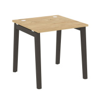 Onix Wood Стол офисный OW.SP-0.8 Дуб мали/Дуб светлый/Белый металл 780×800×750 Onix Wood Стол офисный OW.SP-0.8 Дуб мали/Дуб светлый/Белый металл 780×800×750