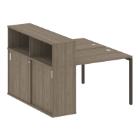 Metal System Quattro Р. ст. с шкафом-купе на П-образном м/к 40БП.РС-СШК-2.1 Т Акация/Антрацит металл 1410*1475*1098 Metal System Quattro Р. ст. с шкафом-купе на П-образном м/к 40БП.РС-СШК-2.1 Т Акация/Антрацит металл 1410*1475*1098