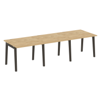 Onix Wood Стол переговорный (3 столешницы) OW.PRG-3.1 Белый бриллиант/Дуб светлый/Белый металл 2940*980*750 Onix Wood Стол переговорный (3 столешницы) OW.PRG-3.1 Белый бриллиант/Дуб светлый/Белый металл 2940*980*750