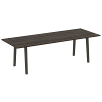 Onix Wood Direct Стол переговорный OW.PRG-25 Белый бриллиант/Дуб светлый/Белый металл 2580*980*750 Onix Wood Direct Стол переговорный OW.PRG-25 Белый бриллиант/Дуб светлый/Белый металл 2580*980*750