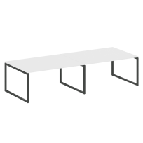 Metal System Quattro Перег. стол (2 столешницы) на О-образном м/к 40БО.ПРГ-2.4 Акация/Антрацит металл 3200*1235*750 Metal System Quattro Перег. стол (2 столешницы) на О-образном м/к 40БО.ПРГ-2.4 Акация/Антрацит металл 3200*1235*750
