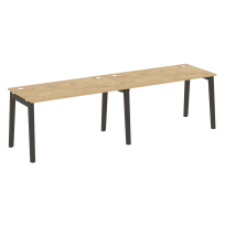 Onix Wood Рабочая станция OW.RS-2.3.7 Белый бриллиант/Дуб светлый/Белый металл 2760*720*750 Onix Wood Рабочая станция OW.RS-2.3.7 Белый бриллиант/Дуб светлый/Белый металл 2760*720*750