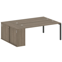 Metal System Quattro Р. ст. с шкафом-купе на П-образном м/к 50БП.РС-СШК-1.5 Т Акация/Антрацит металл 2210*1475*750 Metal System Quattro Р. ст. с шкафом-купе на П-образном м/к 50БП.РС-СШК-1.5 Т Акация/Антрацит металл 2210*1475*750