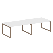 Metal System Quattro Перег. стол (2 столешницы) на О-образном м/к 50БО.ПРГ-2.4 Акация/Антрацит металл 3200*1235*750 Metal System Quattro Перег. стол (2 столешницы) на О-образном м/к 50БО.ПРГ-2.4 Акация/Антрацит металл 3200*1235*750