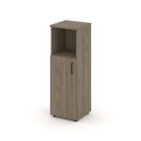 Шкаф для документов средний узкий левый с глухой дверью Style Project SN.STU-201(L) /Акация Лорка – Белый – Черные ручки / 400×400×1203 Шкаф для документов средний узкий левый с глухой дверью Style Project SN.STU-201(L) /Акация Лорка – Белый – Черные ручки / 400×400×1203