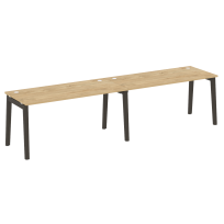 Onix Wood Рабочая станция OW.RS-2.4.7 Белый бриллиант/Дуб светлый/Белый металл 3160*720*750 Onix Wood Рабочая станция OW.RS-2.4.7 Белый бриллиант/Дуб светлый/Белый металл 3160*720*750