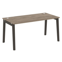 Onix Wood Стол офисный OW.SP-4.8 Дуб мали/Дуб светлый/Белый металл 1580×800×750 Onix Wood Стол офисный OW.SP-4.8 Дуб мали/Дуб светлый/Белый металл 1580×800×750