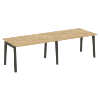 Onix Wood Стол переговорный (2 столешницы) OW.PRG-2.3 Белый бриллиант/Дуб светлый/Белый металл 2760*980*750 Onix Wood Стол переговорный (2 столешницы) OW.PRG-2.3 Белый бриллиант/Дуб светлый/Белый металл 2760*980*750