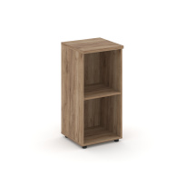 Стеллаж низкий узкий Style Project / SN.STU-300 Белый – Тиквуд Светлый / 400×400×833 Стеллаж низкий узкий Style Project / SN.STU-300 Белый – Тиквуд Светлый / 400×400×833