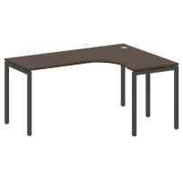 Metal System Quattro Стол криволинейный правый на П-образном м/к 40БП.СА-4 (R) Акация/Антрацит металл 1600*1200*750 Metal System Quattro Стол криволинейный правый на П-образном м/к 40БП.СА-4 (R) Акация/Антрацит металл 1600*1200*750