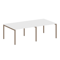 Metal System Quattro Перег. стол (2 столешницы) на П-образном м/к 40БП.ПРГ-2.2 Акация/Антрацит металл 2400*1235*750 Metal System Quattro Перег. стол (2 столешницы) на П-образном м/к 40БП.ПРГ-2.2 Акация/Антрацит металл 2400*1235*750