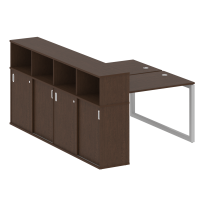 Metal System Quattro Р. ст. с шкафом-купе на О-образном м/к 50БО.РС-СШК-4.2 Т Акация/Антрацит металл 1610*2332*1098 Metal System Quattro Р. ст. с шкафом-купе на О-образном м/к 50БО.РС-СШК-4.2 Т Акация/Антрацит металл 1610*2332*1098