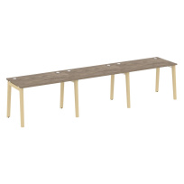 Onix Wood Рабочая станция OW.RS-3.2.7 Белый бриллиант/Дуб светлый/Белый металл 3540*720*750 Onix Wood Рабочая станция OW.RS-3.2.7 Белый бриллиант/Дуб светлый/Белый металл 3540*720*750