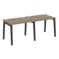 Onix Wood Рабочая станция OW.RS-2.1.8 Белый бриллиант/Дуб светлый/Белый металл 1960*800*750 Onix Wood Рабочая станция OW.RS-2.1.8 Белый бриллиант/Дуб светлый/Белый металл 1960*800*750