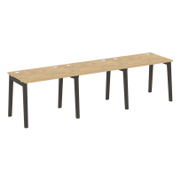Onix Wood Рабочая станция OW.RS-3.1.7 Белый бриллиант/Дуб светлый/Белый металл 2940*720*750 Onix Wood Рабочая станция OW.RS-3.1.7 Белый бриллиант/Дуб светлый/Белый металл 2940*720*750