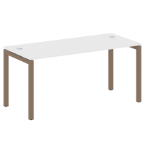Metal System Quattro Стол офисный на П-образном м/к 50БП.СП-4 Вяз/Мокко металл 1600×720×750 Metal System Quattro Стол офисный на П-образном м/к 50БП.СП-4 Вяз/Мокко металл 1600×720×750
