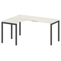 Metal System Quattro Стол криволинейный левый на П-образном м/к 40БП.СА-4 (L) Акация/Антрацит металл 1600*1200*750 Metal System Quattro Стол криволинейный левый на П-образном м/к 40БП.СА-4 (L) Акация/Антрацит металл 1600*1200*750