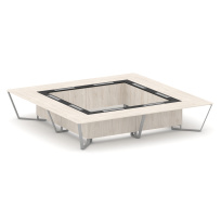 Стол для переговоров квадратный Steel Meet KM-PR.B.SP-20K2 / Тиквуд Светлый – Графит Глянец – Металл Серый / 4000×4000×750 Стол для переговоров квадратный Steel Meet KM-PR.B.SP-20K2 / Тиквуд Светлый – Графит Глянец – Металл Серый / 4000×4000×750