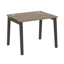 Onix Wood Стол офисный OW.SP-1.8 Дуб мали/Дуб светлый/Белый металл 980×800×750 Onix Wood Стол офисный OW.SP-1.8 Дуб мали/Дуб светлый/Белый металл 980×800×750
