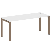 Metal System Quattro Стол офисный на П-образном м/к 50БП.СП-5 Вяз/Мокко металл 1800×720×750 Metal System Quattro Стол офисный на П-образном м/к 50БП.СП-5 Вяз/Мокко металл 1800×720×750