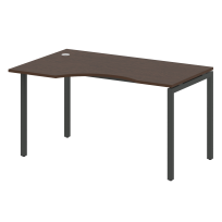 Metal System Quattro Стол криволинейный левый на П-образном м/к 40БП.СА-2 (L) Акация/Антрацит металл 1400*900*750 Metal System Quattro Стол криволинейный левый на П-образном м/к 40БП.СА-2 (L) Акация/Антрацит металл 1400*900*750