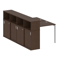 Metal System Quattro Р. ст. с шкафом-купе на П-образном м/к 40БП.РС-СШК-4.1 Т Акация/Антрацит металл 1410*2332*1098 Metal System Quattro Р. ст. с шкафом-купе на П-образном м/к 40БП.РС-СШК-4.1 Т Акация/Антрацит металл 1410*2332*1098