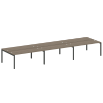 Metal System Quattro Р. ст. на 6 раб. места на П-образном м/к 50БП.СМ-6.5 Акация/Антрацит металл 5400*1475*750 Metal System Quattro Р. ст. на 6 раб. места на П-образном м/к 50БП.СМ-6.5 Акация/Антрацит металл 5400*1475*750