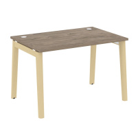Onix Wood Стол офисный OW.SP-2.8 Дуб мали/Дуб светлый/Белый металл 1180×800×750 Onix Wood Стол офисный OW.SP-2.8 Дуб мали/Дуб светлый/Белый металл 1180×800×750