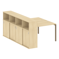 Metal System Quattro Р. ст. с шкафом-купе на П-образном м/к 40БП.РС-СШК-4.2 Т Акация/Антрацит металл 1610*2332*1098 Metal System Quattro Р. ст. с шкафом-купе на П-образном м/к 40БП.РС-СШК-4.2 Т Акация/Антрацит металл 1610*2332*1098