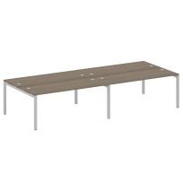 Metal System Quattro Р. ст. на 4 раб. места на П-образном м/к 50БП.СМ-4.5 Акация/Антрацит металл 3600*1475*750 Metal System Quattro Р. ст. на 4 раб. места на П-образном м/к 50БП.СМ-4.5 Акация/Антрацит металл 3600*1475*750