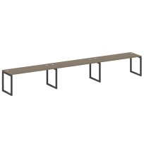 Metal System Quattro Р. ст. на 3 раб. места на О-образном м/к 50БО.СМ-3.5 Акация/Антрацит металл 5400*720*750 Metal System Quattro Р. ст. на 3 раб. места на О-образном м/к 50БО.СМ-3.5 Акация/Антрацит металл 5400*720*750