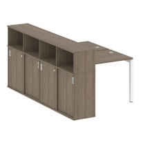 Metal System Quattro Р. ст. с шкафом-купе на П-образном м/к 50БП.РС-СШК-4.1 Т Акация/Антрацит металл 1410*2332*1098 Metal System Quattro Р. ст. с шкафом-купе на П-образном м/к 50БП.РС-СШК-4.1 Т Акация/Антрацит металл 1410*2332*1098