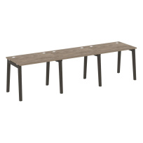 Onix Wood Рабочая станция OW.RS-3.1.7 Белый бриллиант/Дуб светлый/Белый металл 2940*720*750 Onix Wood Рабочая станция OW.RS-3.1.7 Белый бриллиант/Дуб светлый/Белый металл 2940*720*750