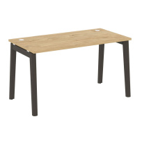 Onix Wood Стол офисный OW.SP-3.7 Дуб мали/Дуб светлый/Белый металл 1380×720×750 Onix Wood Стол офисный OW.SP-3.7 Дуб мали/Дуб светлый/Белый металл 1380×720×750